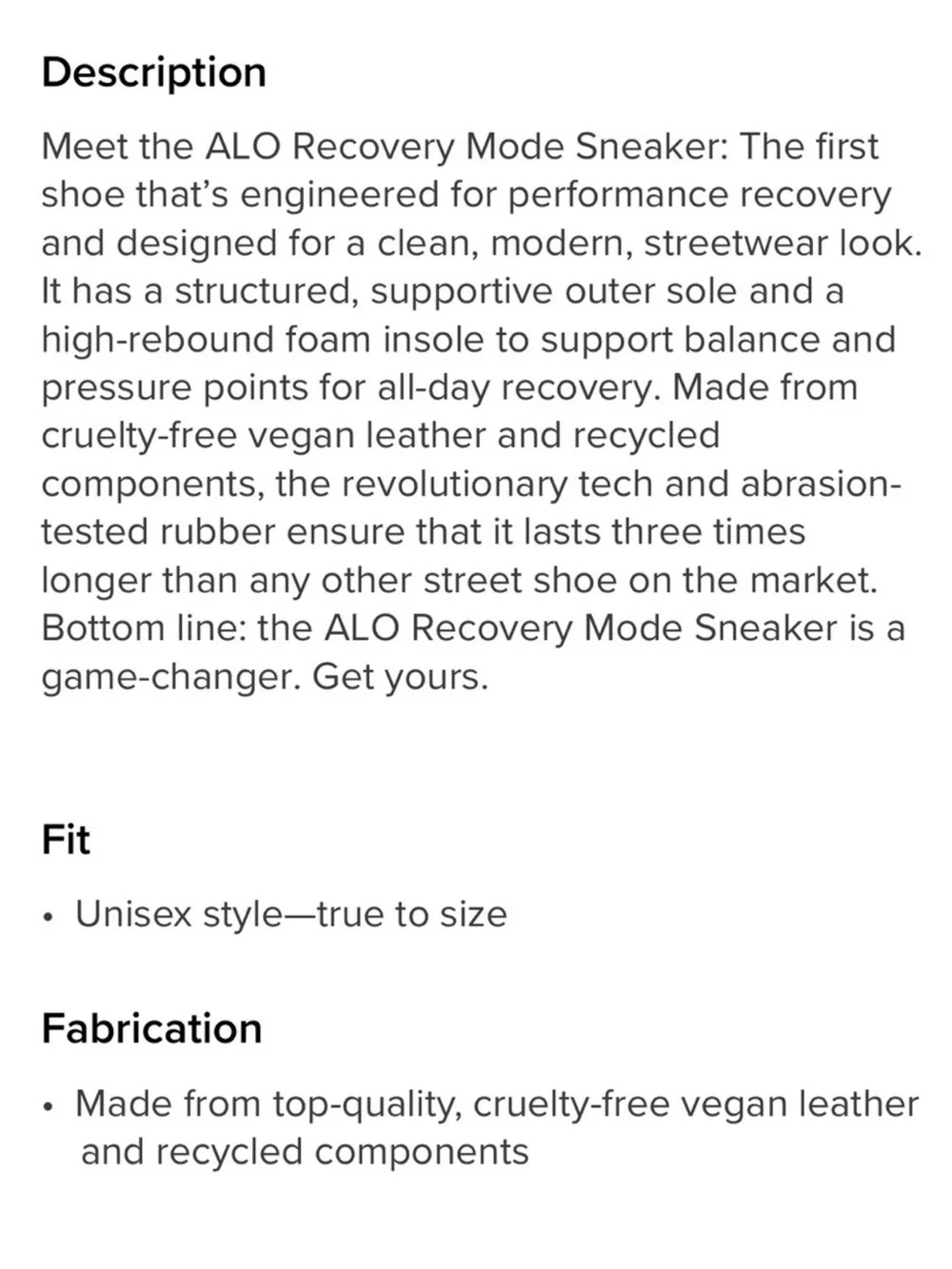 ALO Recovery Mode Sneakers White/Gum 5